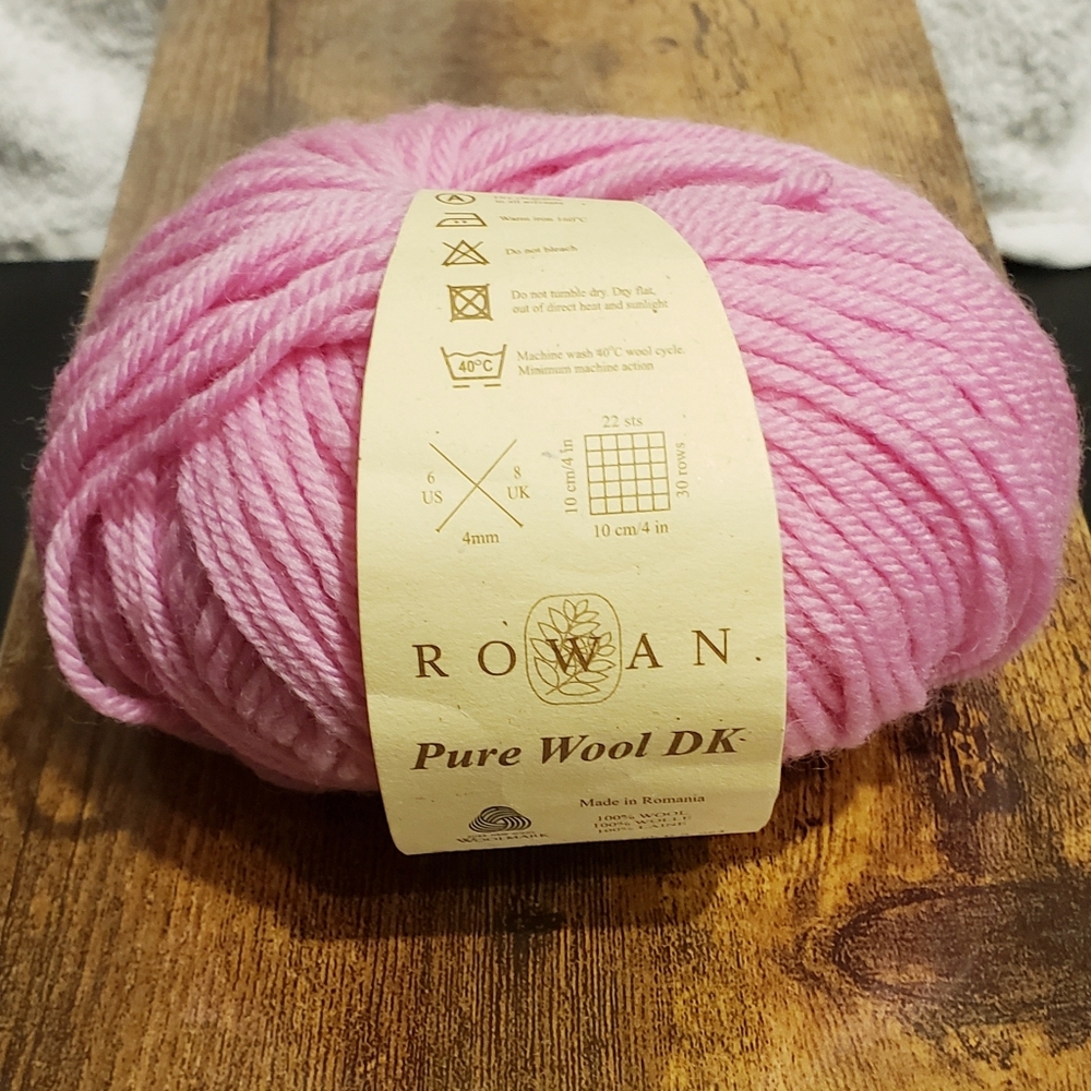 Rowan Pure Wool Yarn 50g 136yds Pink England